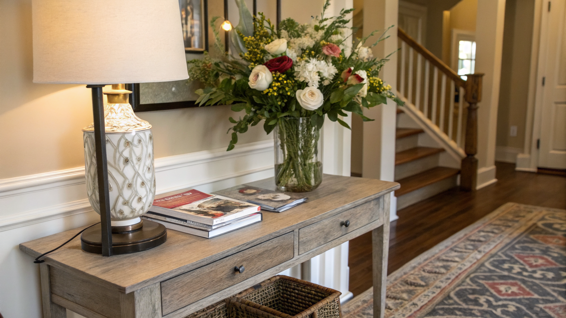 front entry table decor