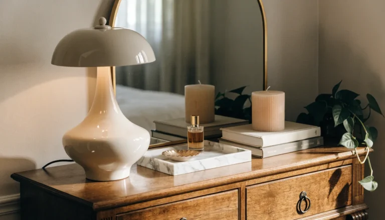 how to style a dresser top